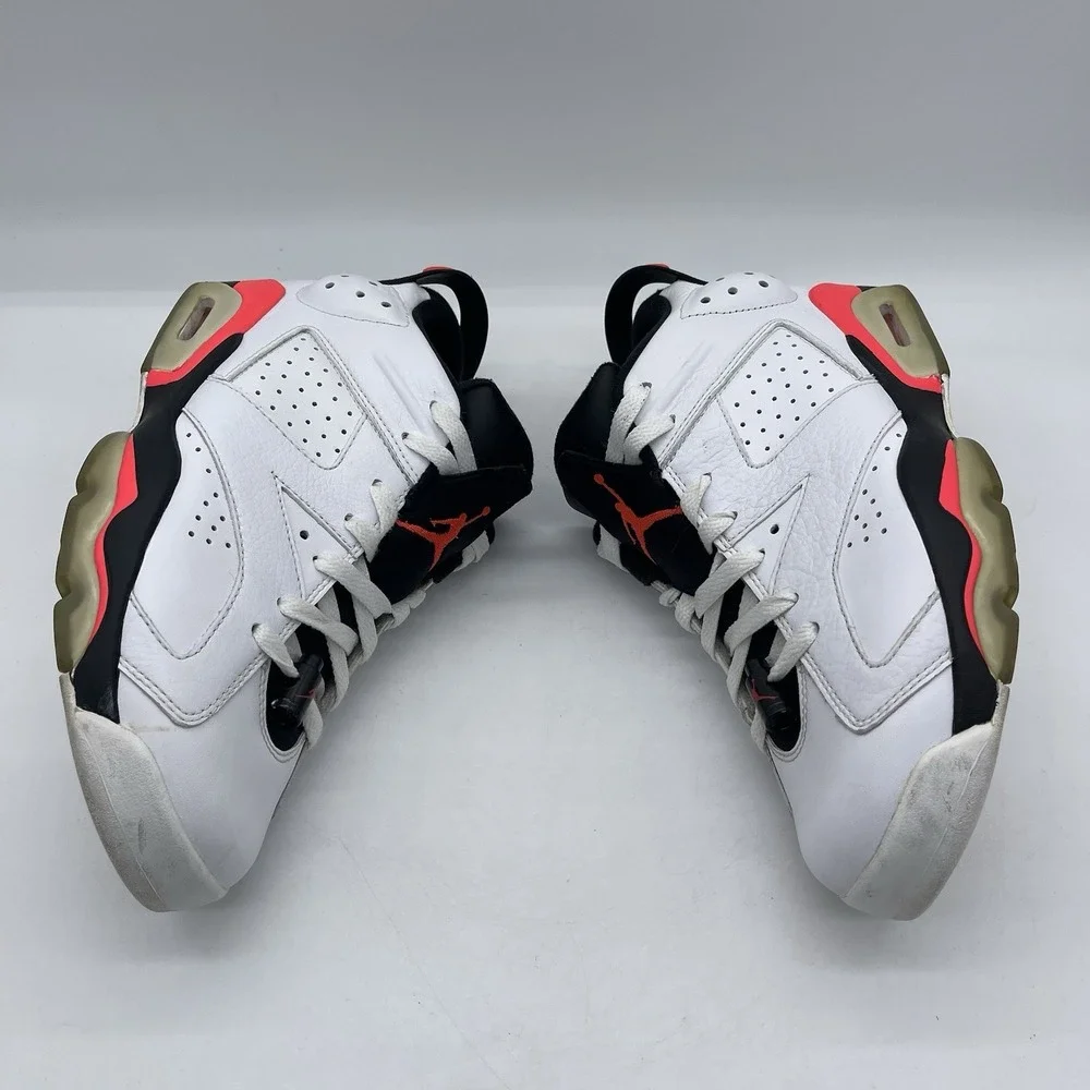 Nike Air Jordan 6 Retro Low 304401-123 Men's Size 9 Shoes Infrared White Sneaker